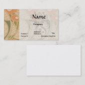 オレンジポピースアールヌーヴォースタイル 名刺 (正面/裏面)