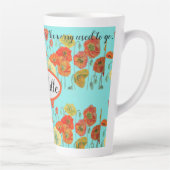 オレンジポピーフラワーズ「宇宙を信じる」 カフェラテマグ (右)