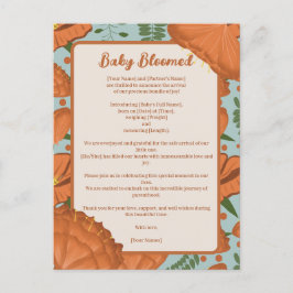 オレンジポピーベビー咲き| 春ガーデンテーマ ポストカード