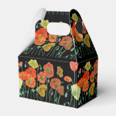 オレンジポピー結婚フローラのケーキの箱 フェイバーボックス (裏面サイド)