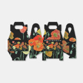 オレンジポピー結婚フローラのケーキの箱 フェイバーボックス (折り畳みなし)