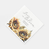 オレンジポピー花ブライダルシャワーナプキンス スタンダードランチョンナプキン (角)