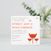 オレンジポピー&のまわりに結婚ズ 招待状 (スタンド正面)