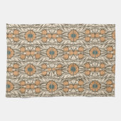 オレンジポピー – アーツ&クラフトキッチンタオル キッチンタオル (横)