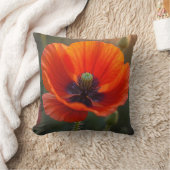 オレンジポピー クッション (ブランケット)