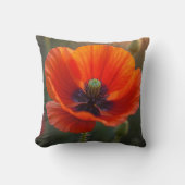 オレンジポピー クッション (正面)