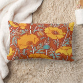 オレンジポピー ランバークッション (ブランケット)