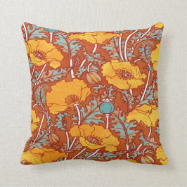 オレンジポピー～装飾用クッション/クッション クッション