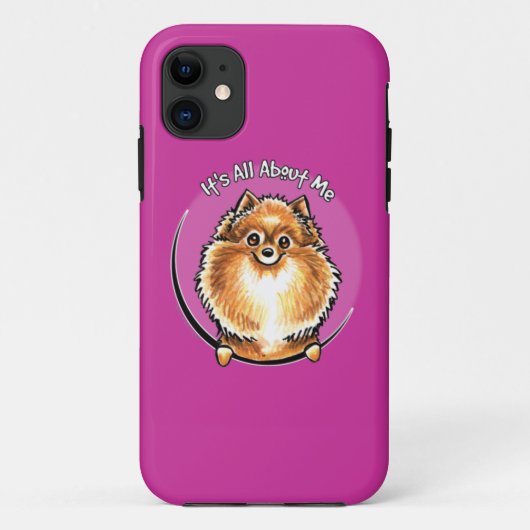 オレンジポメラニア犬IAAM Case-Mate iPhoneケース (裏面)