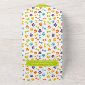 オレンジポーズペット獣医サービス価格 オールインワン招待状 (外側)