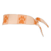 オレンジポープリントパターン – かわいいペットラバーデザイン タイヘッドバンド (回転90)