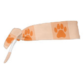 オレンジポープリントパターン – かわいいペットラバーデザイン タイヘッドバンド (回転270)