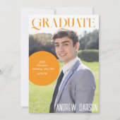 オレンジマガジン卒業 招待状 (正面)