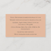 オレンジマッサージセラピーカイロプラクティックドクター 名刺 (裏面)