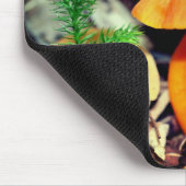 オレンジマッシュルーム自然 マウスパッド (コーナー)