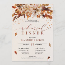 オレンジマリゴールド秋の花ボホリハーサル 招待状