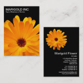 オレンジマリゴールド – ブラック 名刺 (正面/裏面)