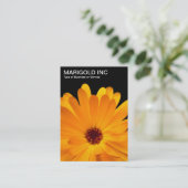 オレンジマリゴールド – ブラック 名刺 (スタンド正面)