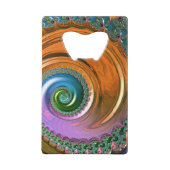 オレンジマンデルブロットスワールボトルオープナー クレジットカード栓抜き (裏面)