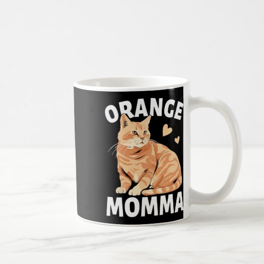 オレンジマンマキャットキュート猫好き コーヒーマグカップ (右)