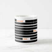 オレンジマン悪い赤くなった コーヒーマグカップ (中央)