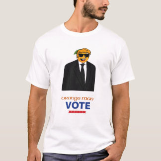 オレンジマン米国選挙政治デザイン Tシャツ