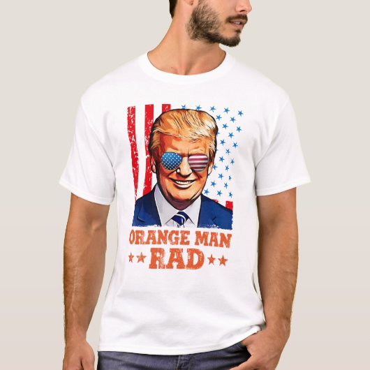 オレンジマン素晴らしい、トランプ Tシャツ (正面)