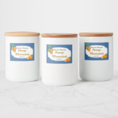 オレンジマーマレード缶詰ラベル フードラベル (ボトル)