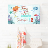 オレンジマーメイド2海の女の子2nd誕生日 横断幕 (インサイチュ)