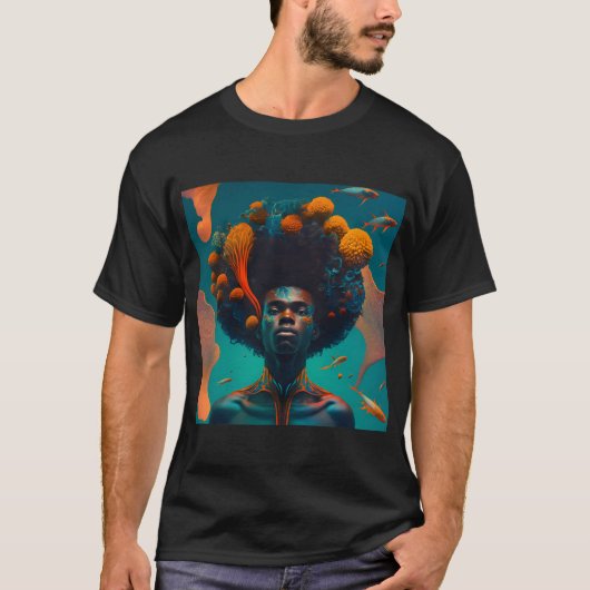 オレンジマーメイド Tシャツ (正面)
