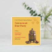 オレンジミニマリストラマダンイフタル招待状 招待状 (スタンド正面)