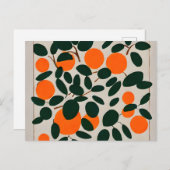 オレンジミニマル果 ポストカード (正面/裏面)