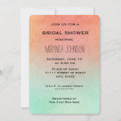 オレンジミントブライダルシャワー 招待状 (正面)