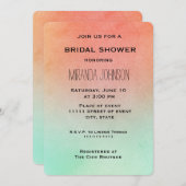 オレンジミントブライダルシャワー 招待状 (正面/裏面)