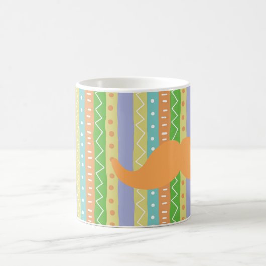 オレンジムスタヒフィエスタグリーンイエローおもしろいセニョール コーヒーマグカップ (中央)