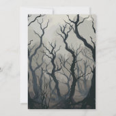 オレンジムーンカスタムアダルトハロウィーン 招待状 (裏面)