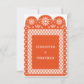 オレンジメキシカンパペルピカドメニュー 案内状 (裏面)