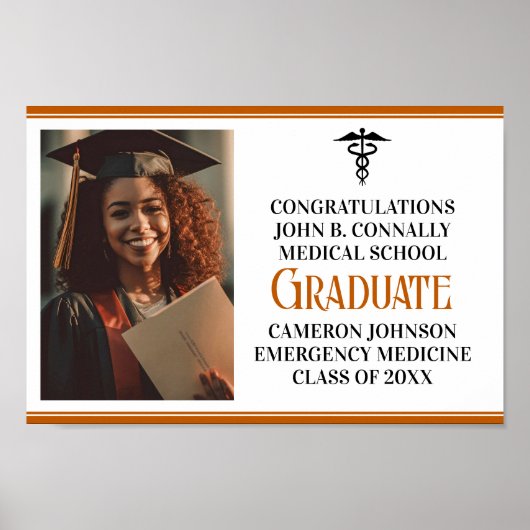 オレンジメディカルスクール写真卒業パーティー ポスター (正面)