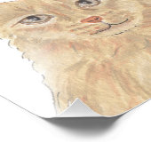 オレンジメパーソナライズされたーヌクーンアート フォトプリント            (角)