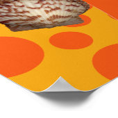 オレンジメルファリーアンドドルフィンプリント ポスター (角)