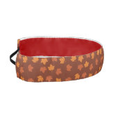 オレンジメープルリーフ秋シームレスパターン アスレチックヘッドバンド (左)