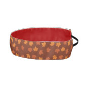 オレンジメープルリーフ秋シームレスパターン アスレチックヘッドバンド (右)