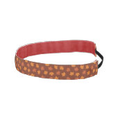 オレンジメープルリーフ秋シームレスパターン アスレチックヘッドバンド (右)