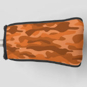 オレンジモスペインのノカラー迷彩柄 ゴルフヘッドカバー (正面)