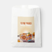 オレンジモダンお洒落柑橘系写真ベビーシャワー フェイバーバッグ (正面)