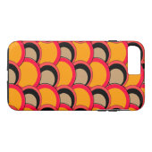 オレンジモダンな円 Case-Mate iPhoneケース (裏面(横))
