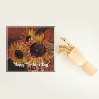 オレンジモダンひまわりアート母の日の写真