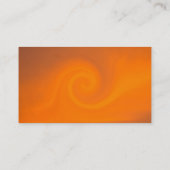 オレンジモダンプレーンシンプル魅力的ミニマリスト 名刺 (裏面)