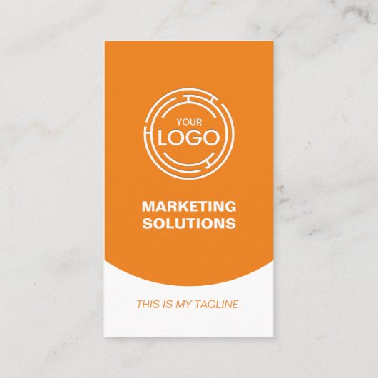 オレンジモダンプロフェッショナル 名刺 (裏面)