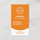 オレンジモダンプロフェッショナル 名刺 (正面)